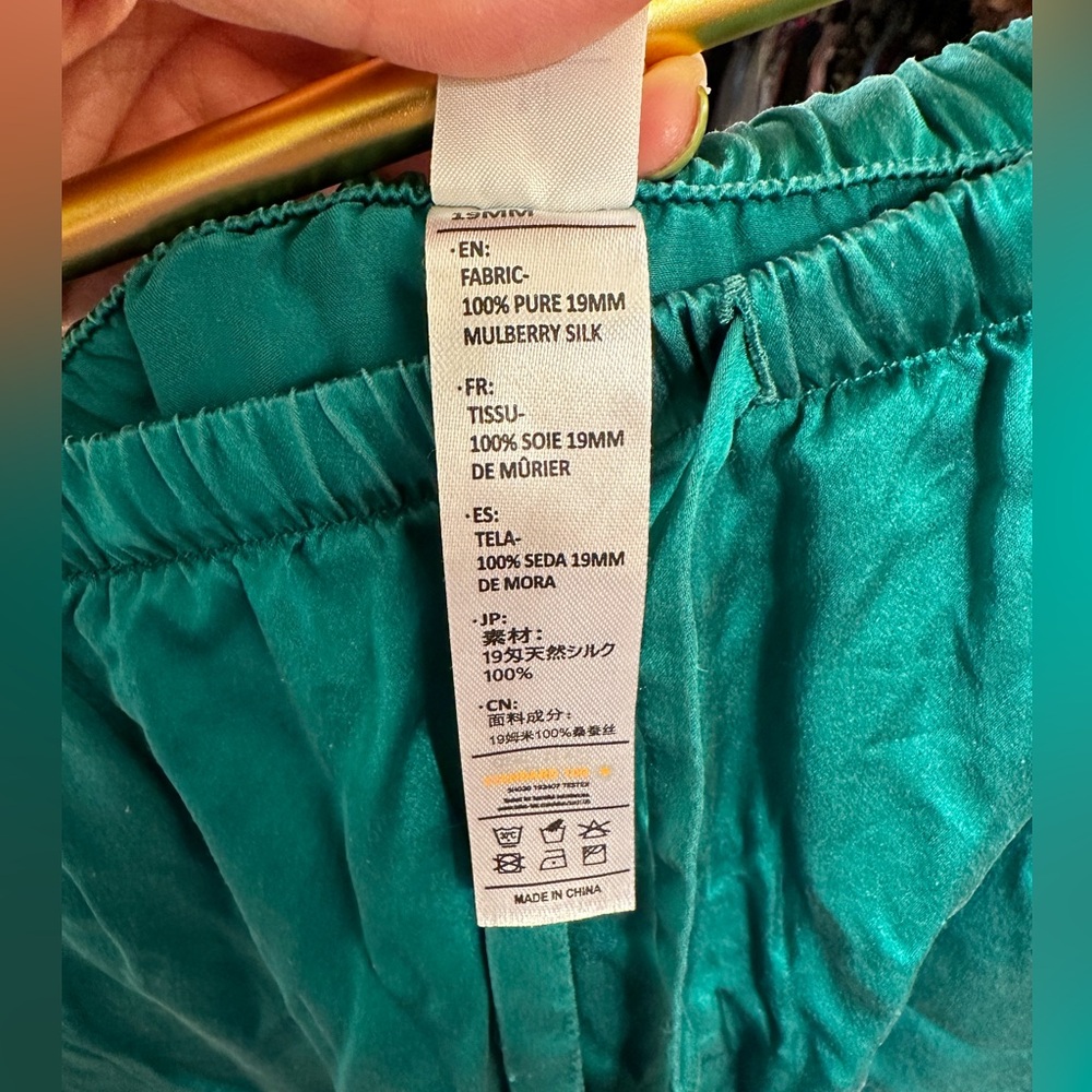 100% Silk Ruffle PJ Shorts - Picture 11 of 15